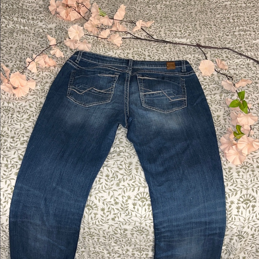 Women’s Boyfriend Jeans in Dark Blue Denim
